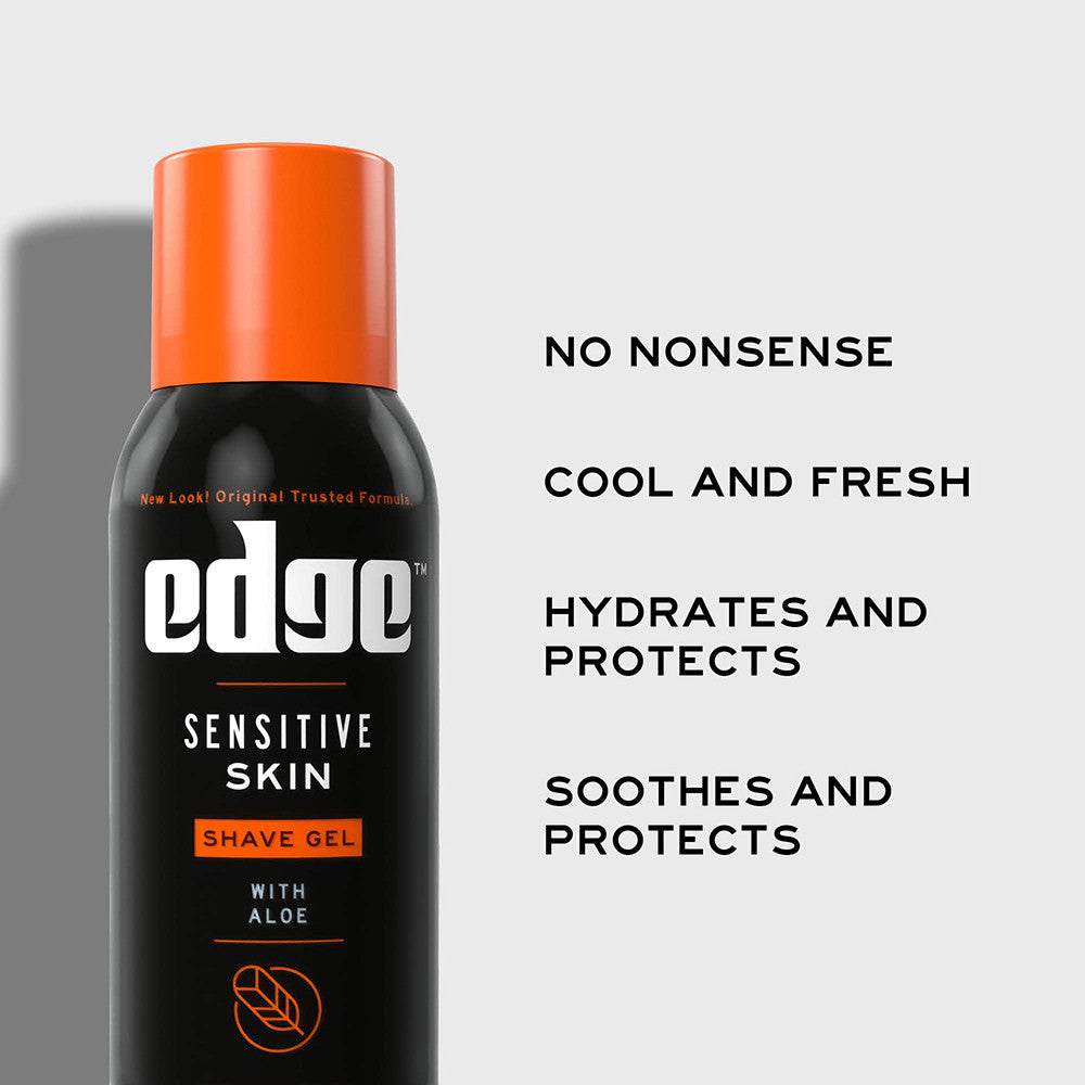 Edge Shave Gel Sensitive Skin With Aloe, 2.75 Oz