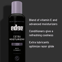 Edge Shave Gel Extra Moisturizing With Vitamin E - 7 Oz
