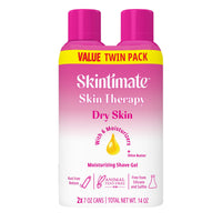 Skintimate Skin Therapy Dry Skin Women's Shave Gel, Pack Of 2, 7 Oz