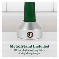 Bulldog Mens Skincare Original Glass Handle Razor With Razor Stand, 1 Ea
