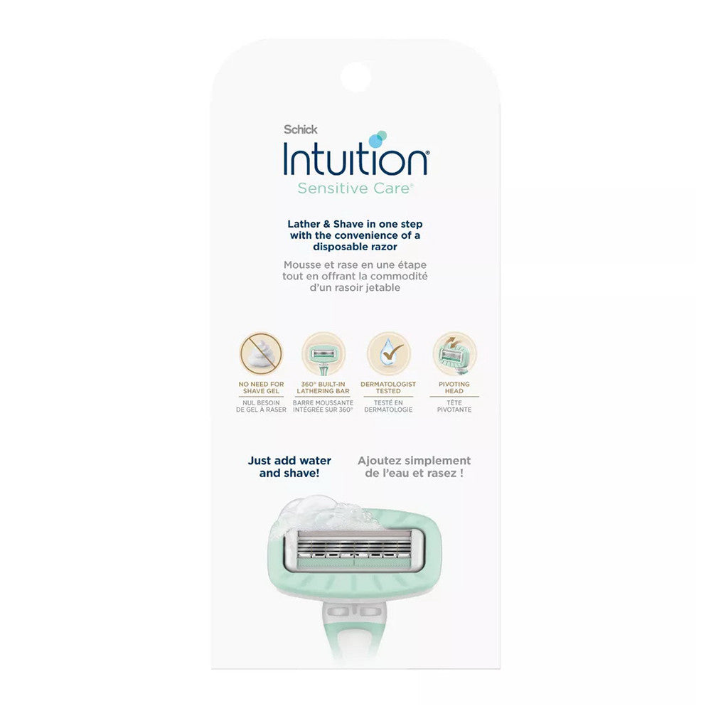 Schick Intuition Sensitive Care Disposable Razor, Aloe, 3 Ea