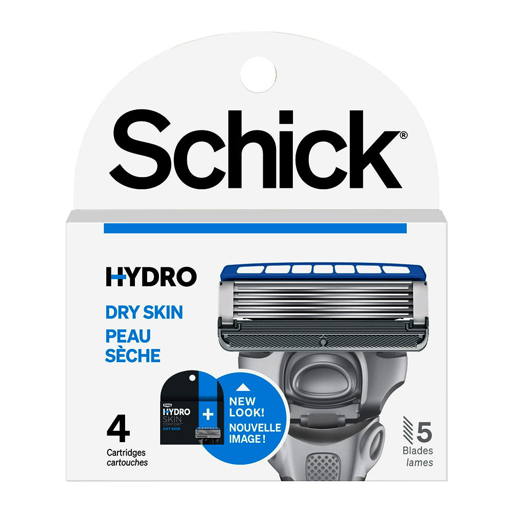 Schick Hydro 5 Blade Razor Cartridge Refill, 4 Count
