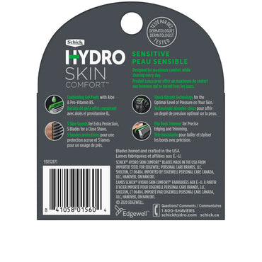 Schick Hydro 5 Blade Comfort Sensitive Refill, 4 Ea
