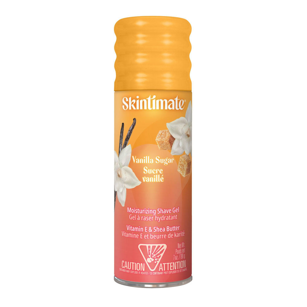 Skintimate Vanilla Sugar Shave Gel For Women With Shea Butter and Vitamin E, 7 Oz