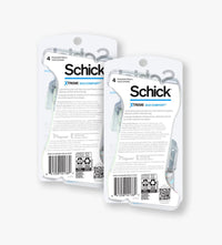 Schick Xtreme 3 Duo Comfort Skin Disposable Razors for Men, 4 Ea