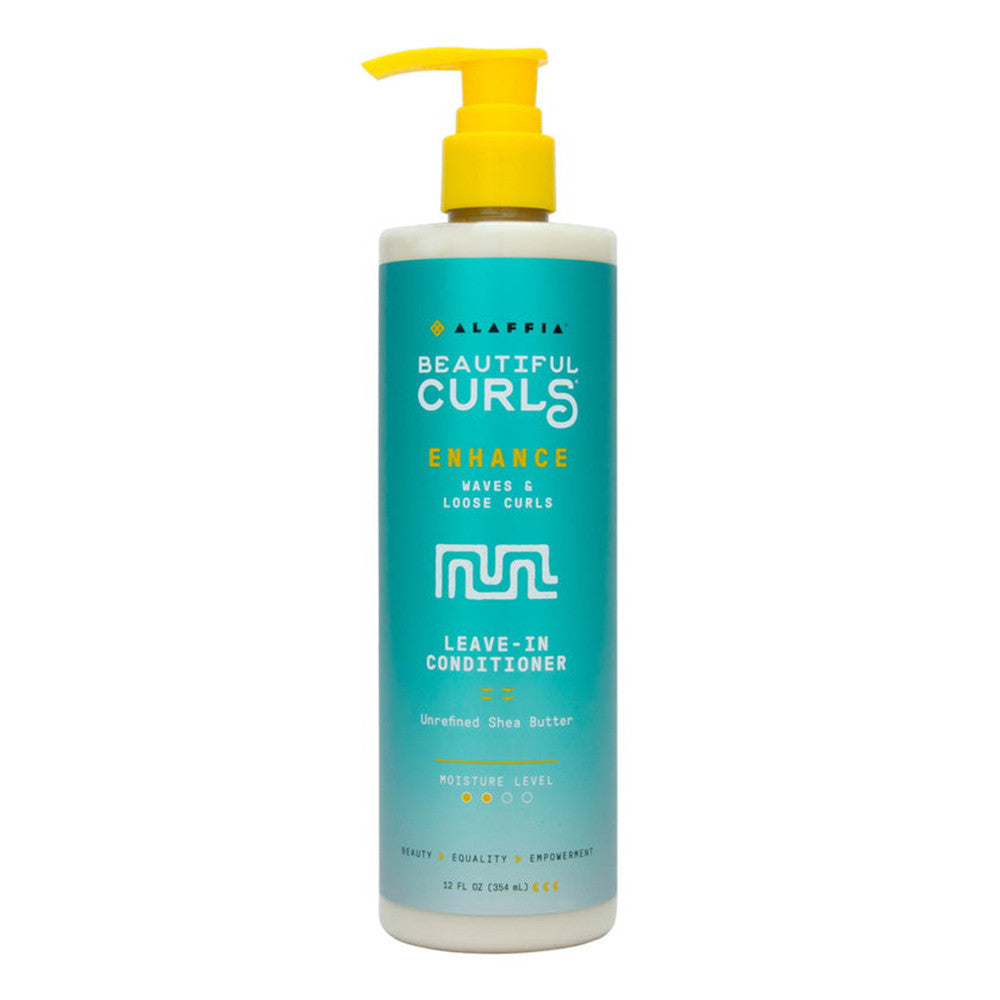 Alaffia Beautiful Curls Enhancing Leave in Conditioner With Shea Butter, Coconut Oil, Chamomile, 12 Oz