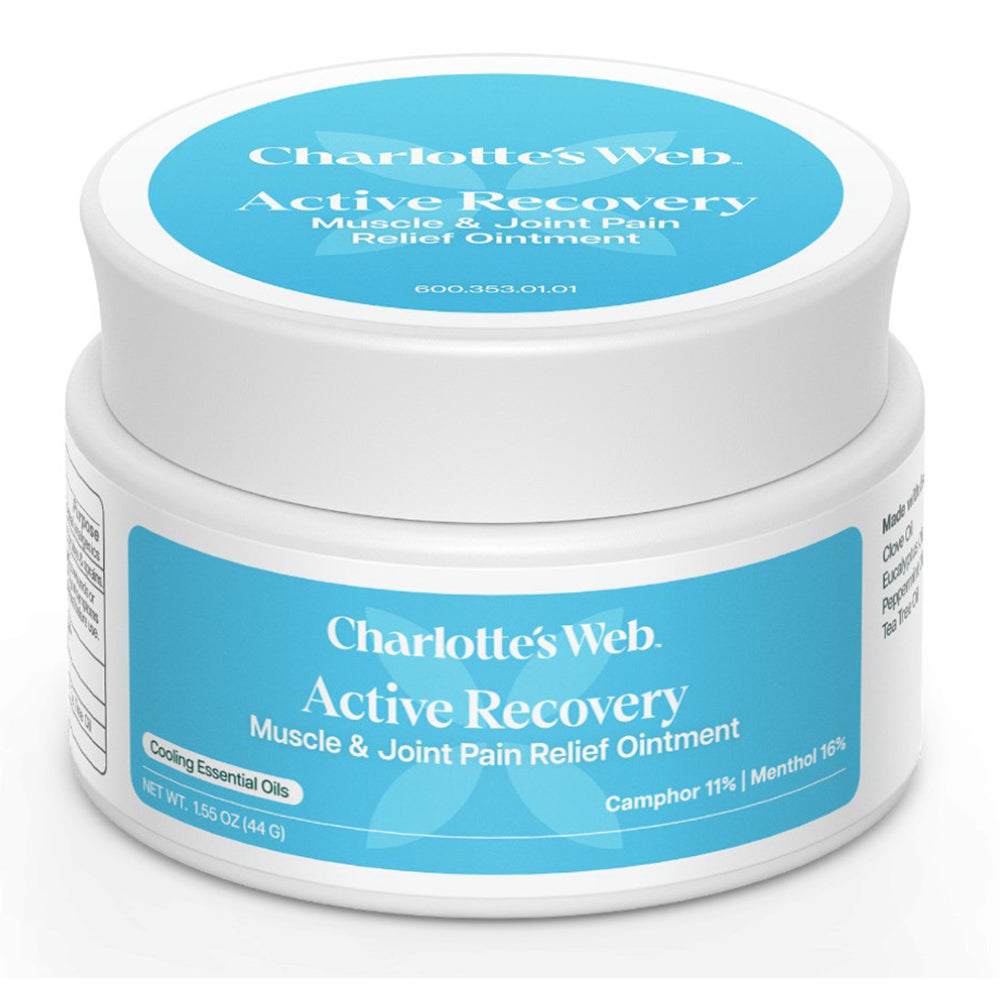 Charlottes Web Active Recovery Muscle and Joint Pain Relief Ointment 1.55Oz (44g)