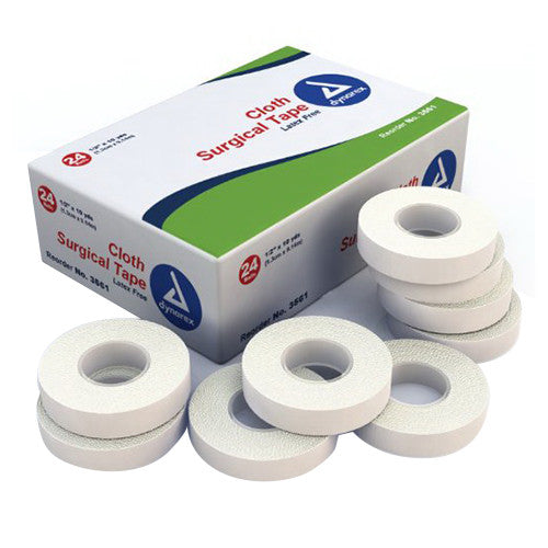 Dynarex Cloth Surgical Tape - 1/2 Inches X 10 Yds