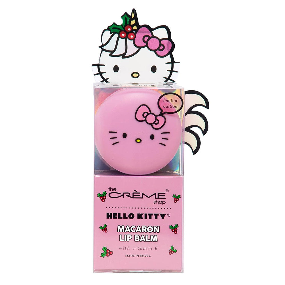 The Creme Shop Hello Kitty Unicorn Macaron Lip Balm With Vitamin E Winter Apple Pie 0.26Oz