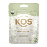 KOS Organic Superfood Booster Ashwagandha Powder, 6.2 Oz