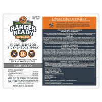 Ranger Ready Picaridin Insect Repellent Spray, Scent Zero, 5.01 Oz