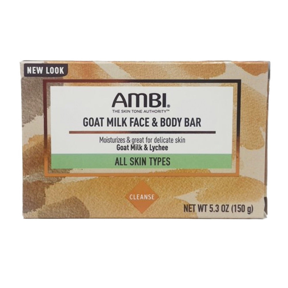 Ambi Face And Body Bar Soap, Goat Milk, 5.3 Oz