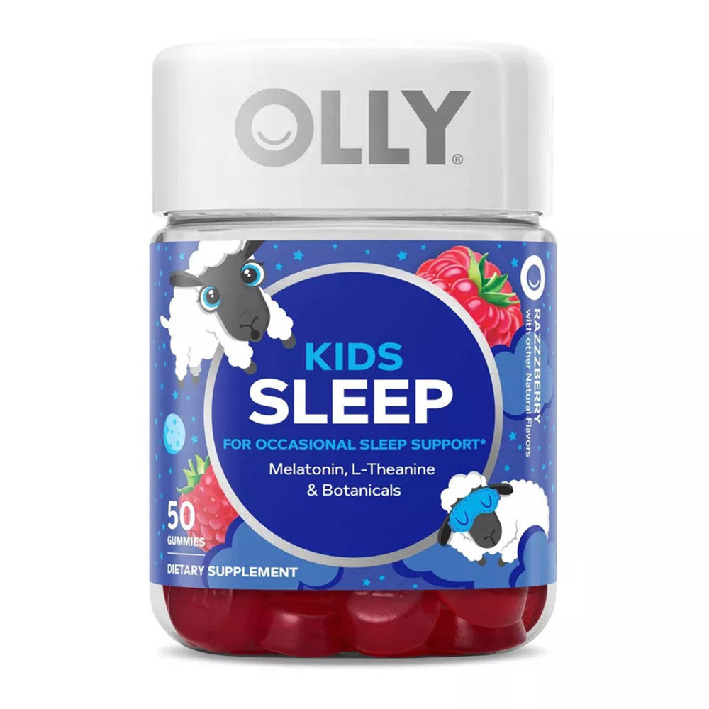 Olly Kids 0.5 Melatonin Sleep Support Gummies, Raspberry, 50 Ea