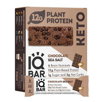 Iqbar Choclate Sea Salt Bars, 12 Ea