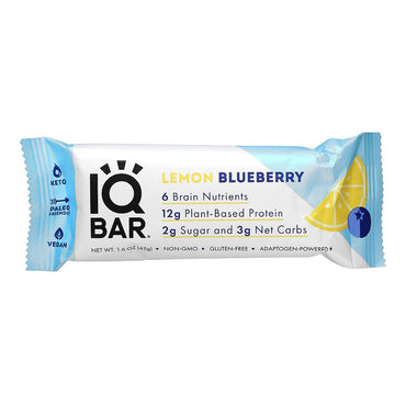 Iqbar Lemon Blueberry Bars, 12 Ea