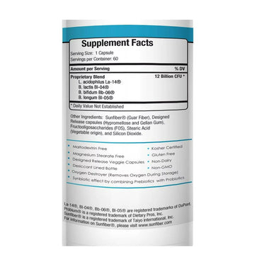 Probium Probiotics Digestive Health Veg Capsules, Multi Blend 12 B, 60 Ea
