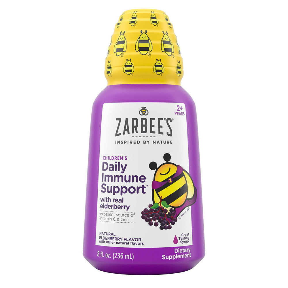 Zarbees Childrens Daily Immune Support Syrup with Real Elderberry, 8 Oz