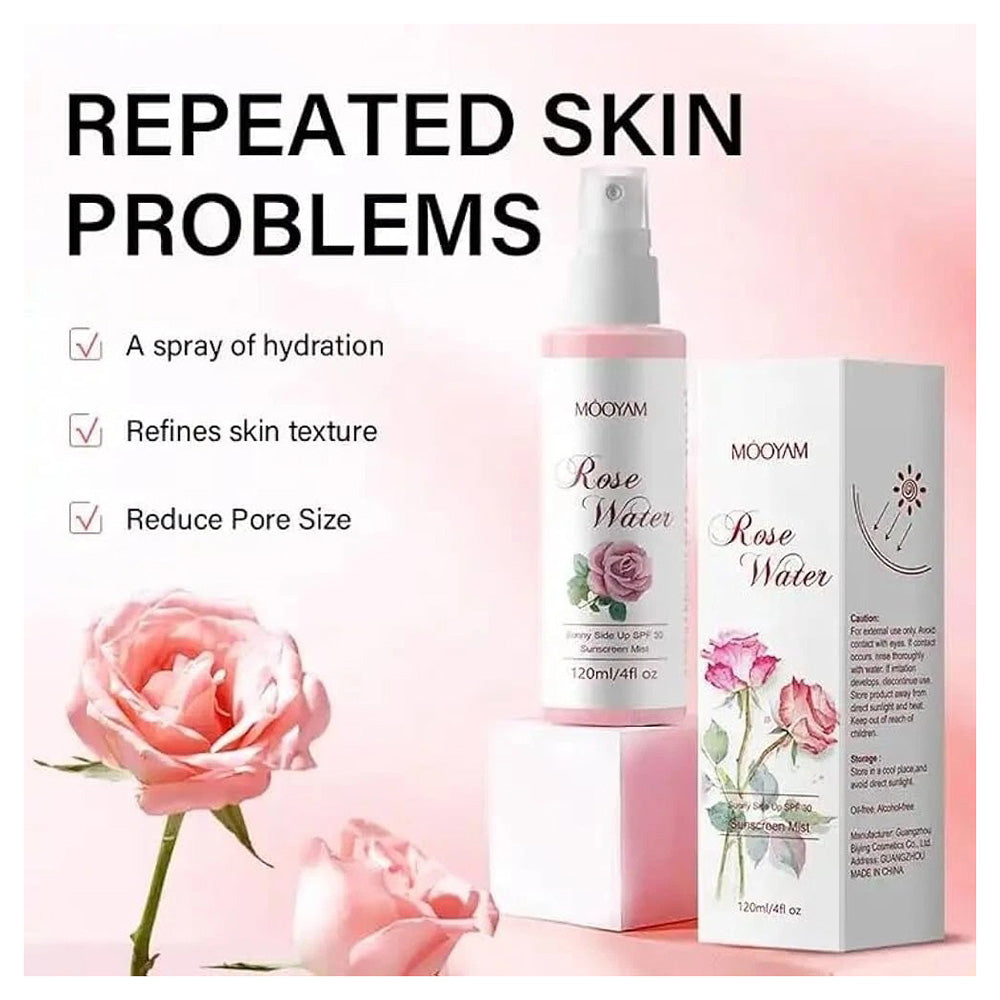 By Natures Refreshes Soothes Skin Hydration Lightweight Rose Water Mist 6Oz (120ml)