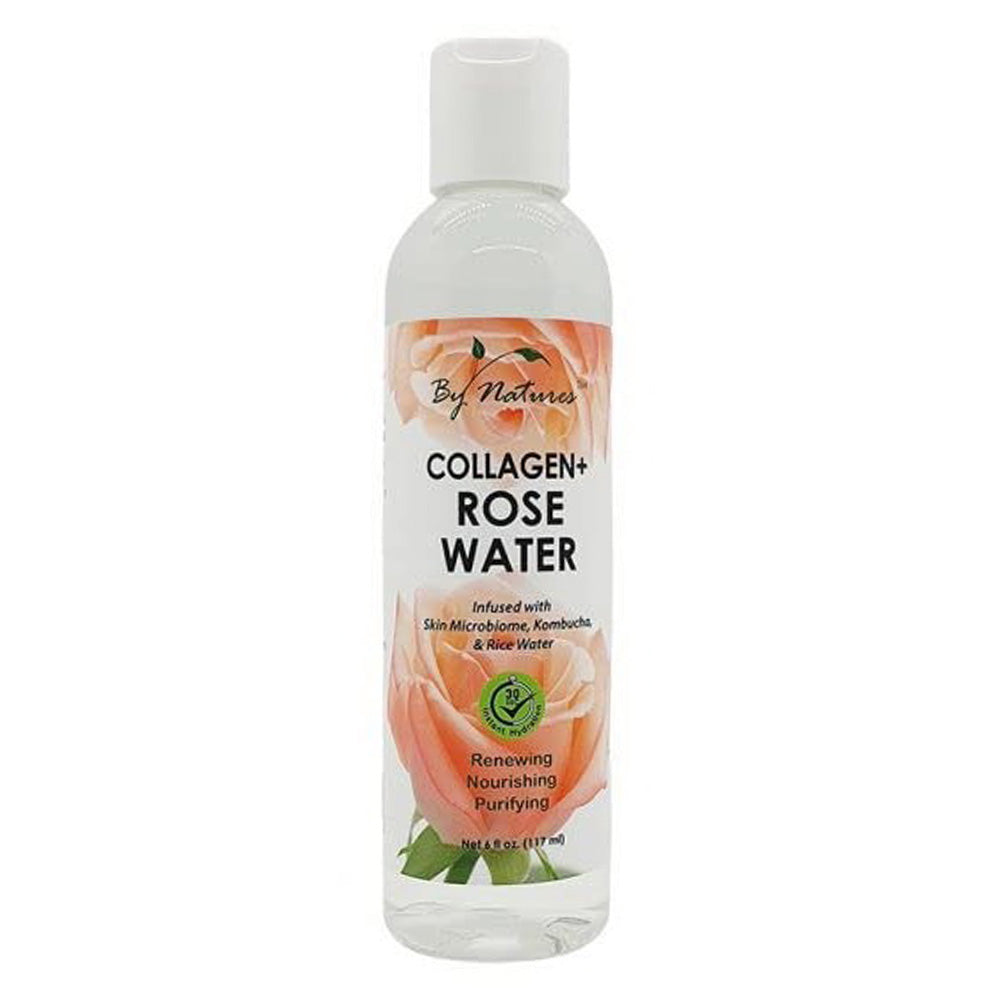 By Natures Collagen Plus Rose Water Mist for Skin Elasticity 6Oz (117ml)