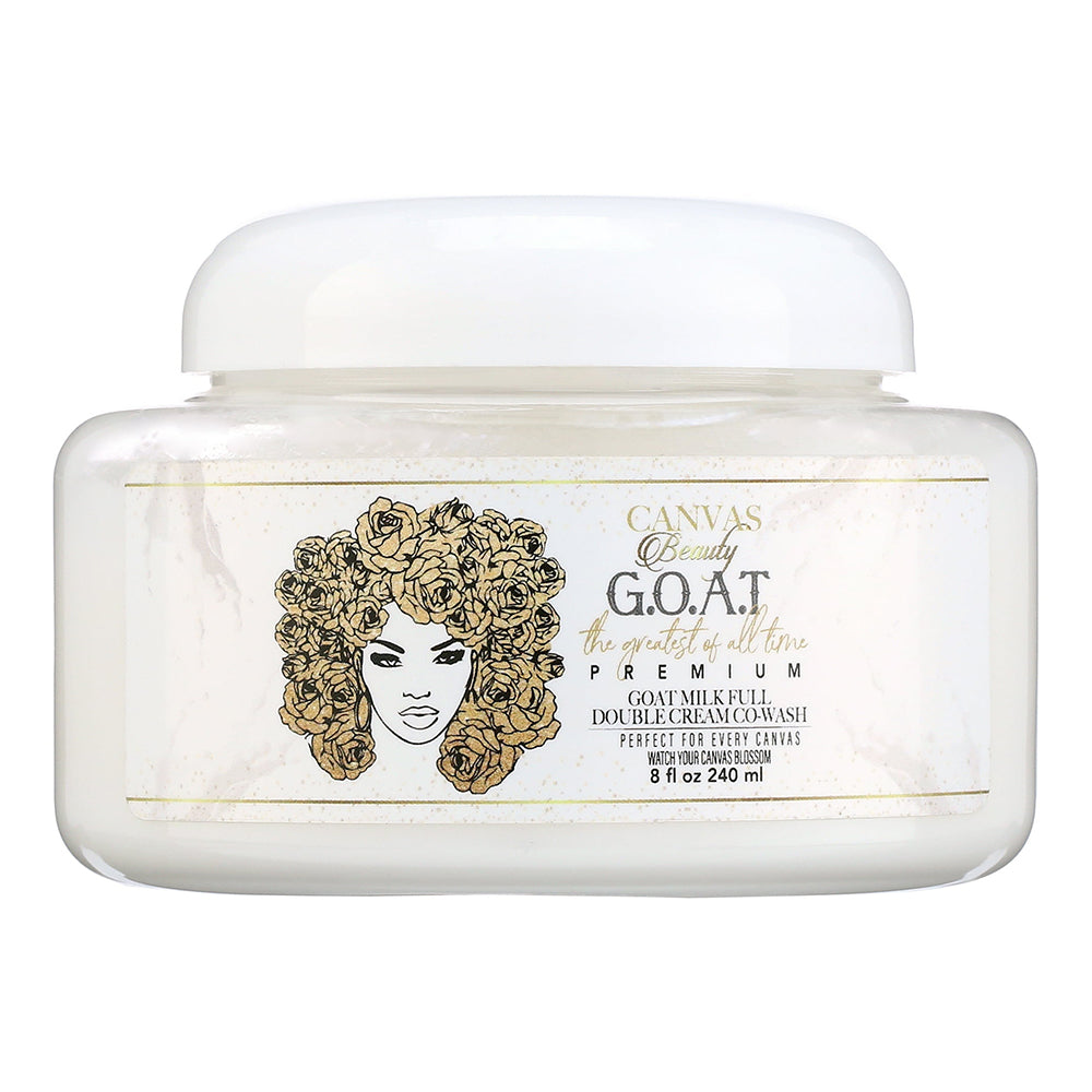 Canvas Beauty Goat Milk Half n Half Mud Mask Double Cream Cowash Repair Damaged Hair 8Oz (240ml)