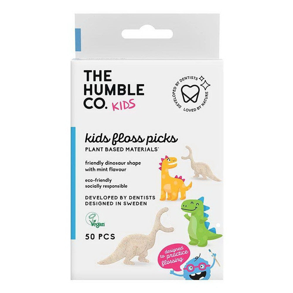 The Humble Co. Kids Mint Dental Floss Picks, 50 Ea