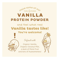 KOS Nature Powered Organic Plant Protein Powder, Vanilla Flavor, 13.05 Oz