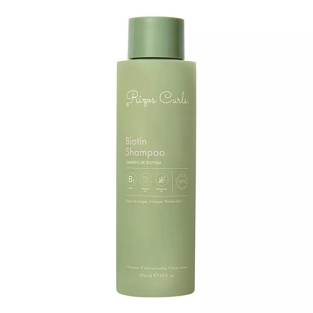 Rizos Curls Biotin Hair Shampoo for Thicker Hair 10Oz (296ml)