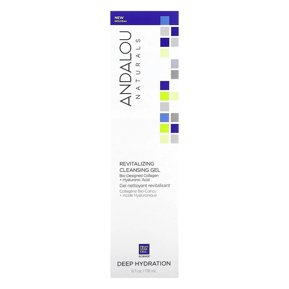 Andalou Naturals Revitalizing Cleansing Gel, Deep Hydration, 6 Oz
