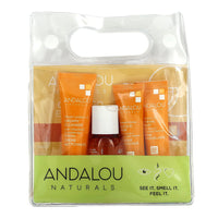 Andalou Naturals To Go Brightening Routine Set, 4 Ea