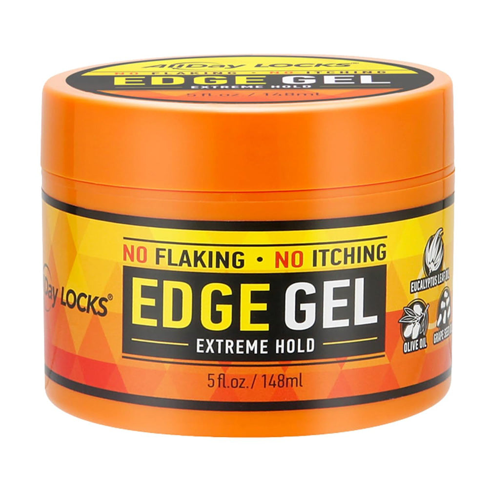 AllDay Locks Edge Gel Extreme Hold for Smooth Edges Shine and Long Lasting Hold 5Oz (148ml)