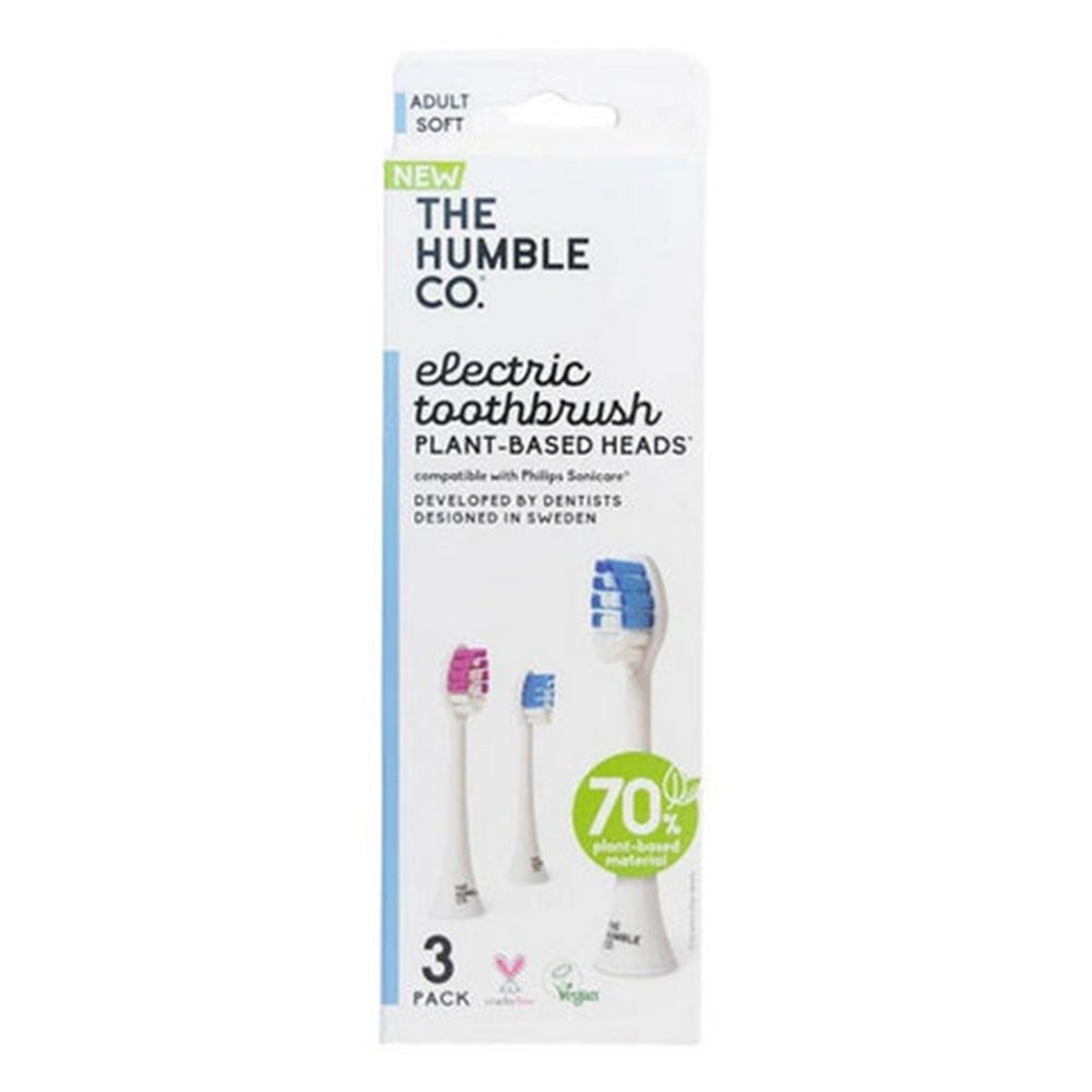 The Humble Co Electric Plant Based Toothbrush Replacement Heads 3Ea