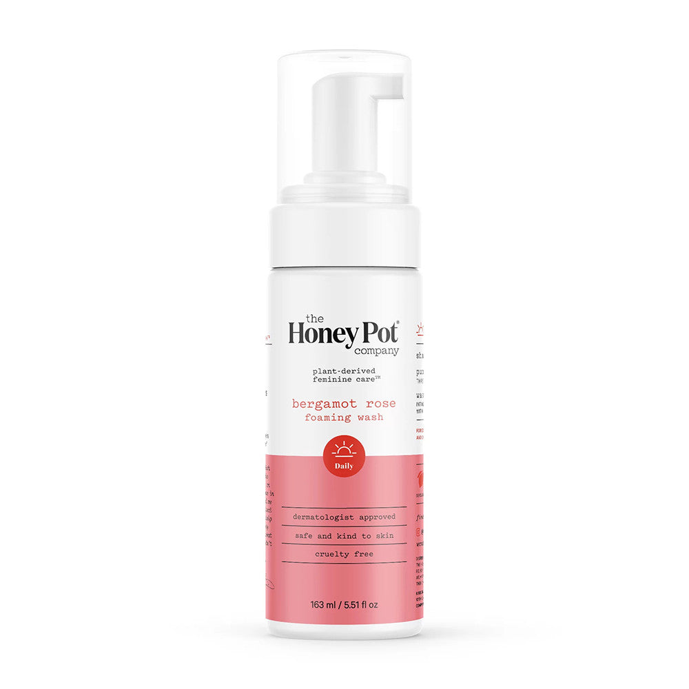 The Honey Pot Bergamot Rose Daily Feminine Care Foaming Wash, 5.51 Oz