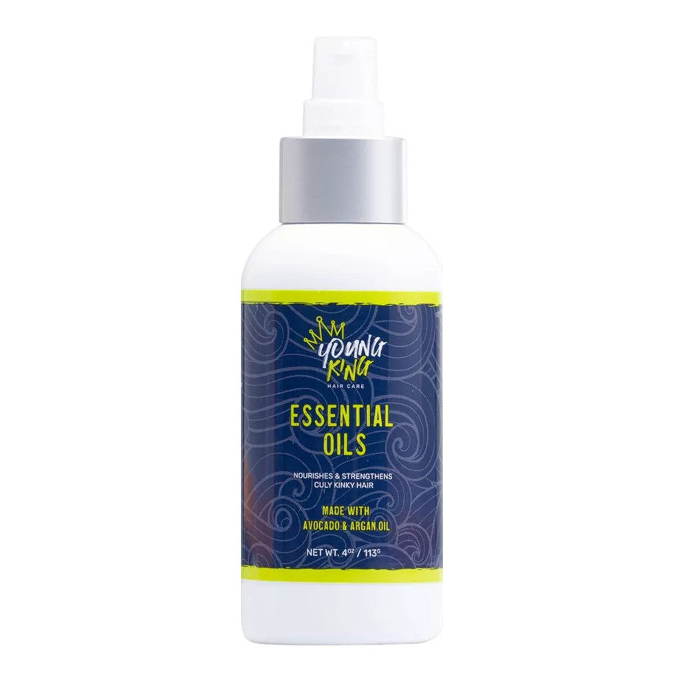 Young King Essential Oils, Nourish and Strengthen Curly Hair, Avocado and Argan Oil, 4 Oz