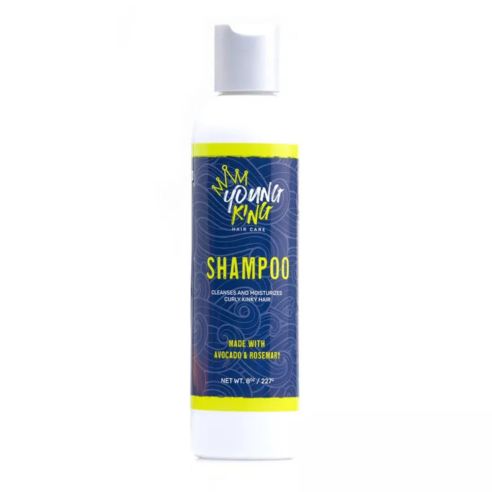 Young King Kids Shampoo, Cleanses and Moisturizes Curls, Avocado and Rosemary, 8 Oz