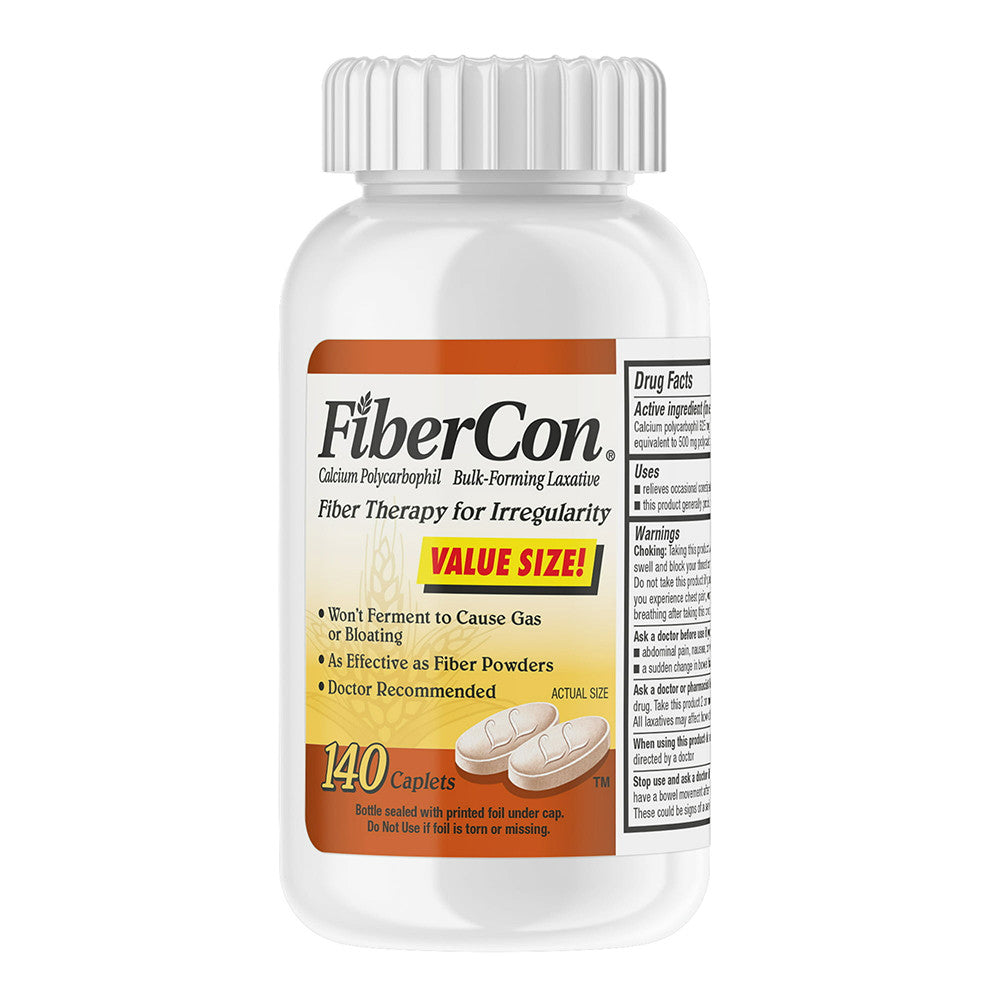 Fibercon Fiber Therapy for Regularity Capsules, 140 Ea