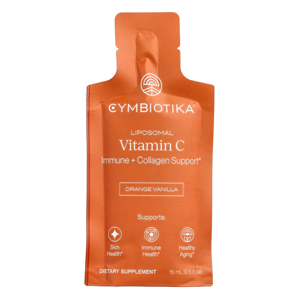 Cymbiotika Liposomal Vitamin C Immune Support Orange Vanilla 28Ea