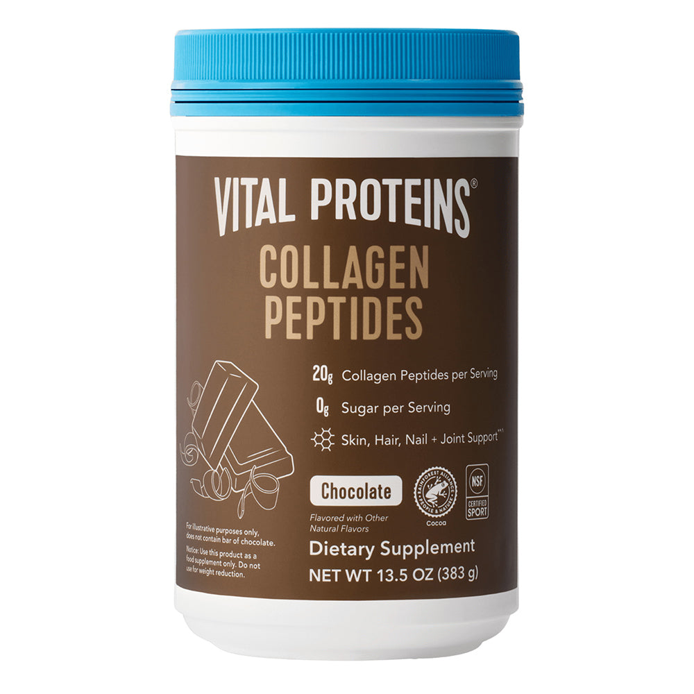 Vital Proteins Collagen Peptides Powder for Skin Hair Nail and Joint Support Chocolate Flavor 13.5Oz (383g)