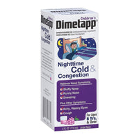 Dimetapp Childrens Nighttime Cold And Congestion Syrup, 4 Oz