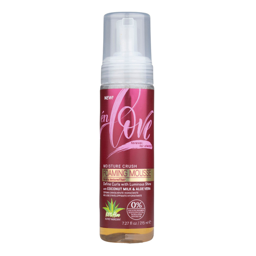 En Love Moisture Crush Foaming Mousse with Coconut Milk and Aloe Vera, 7.27 Oz