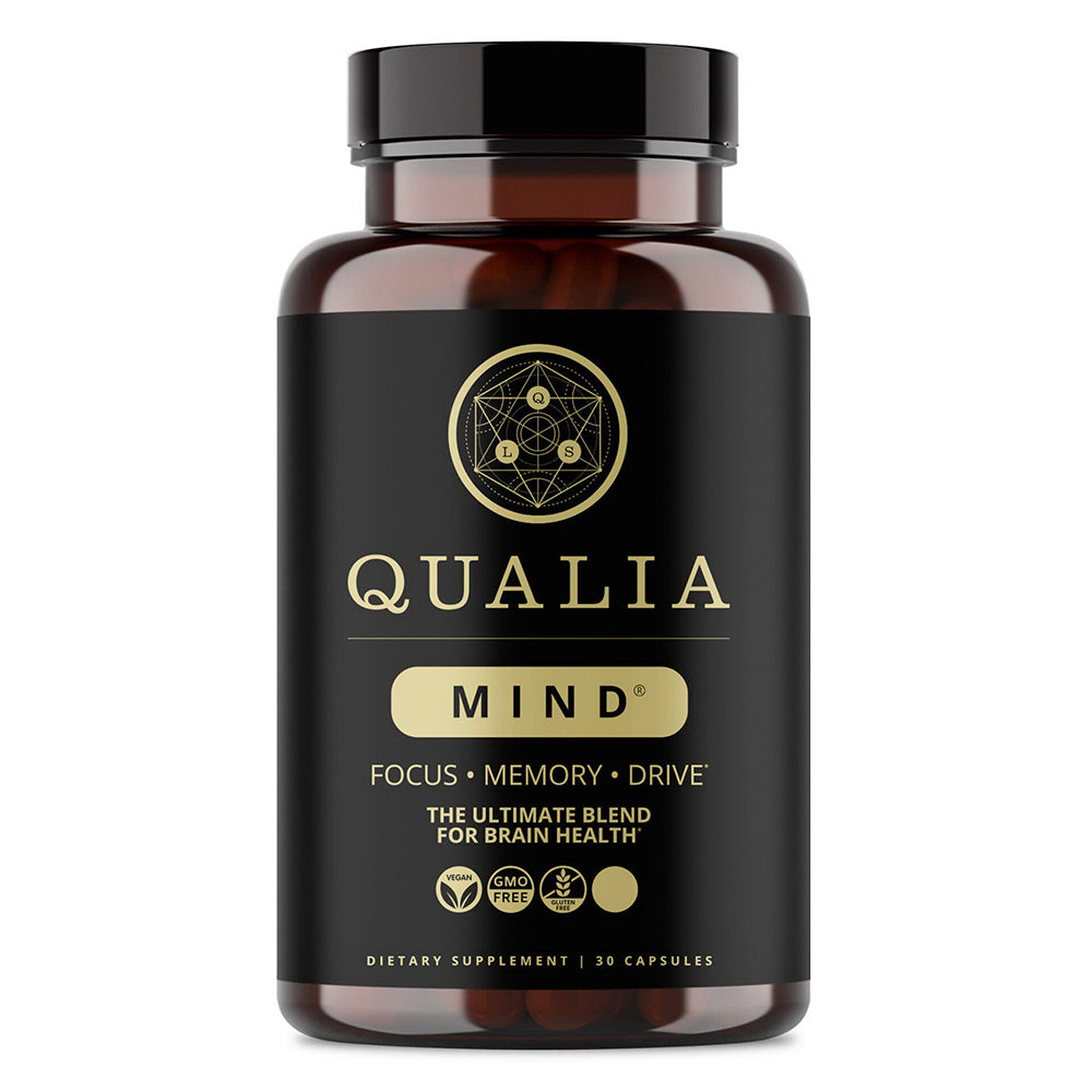 Qualia Mind Boosts Focus and Concentration Supports Mood and Motivation Capsules 30Ea