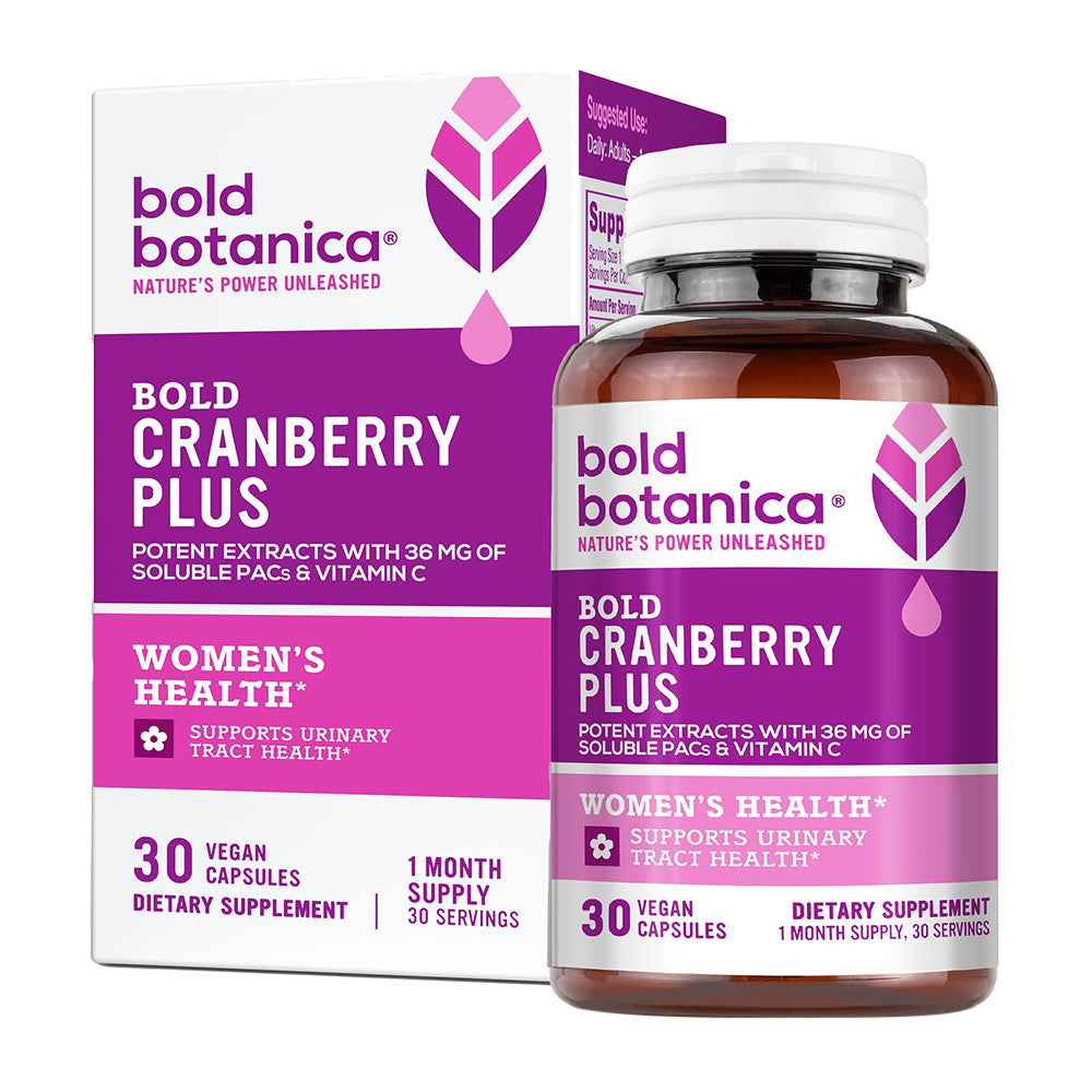 Bold Botanica Bold Cranberry Plus Capsules, 30 Ea