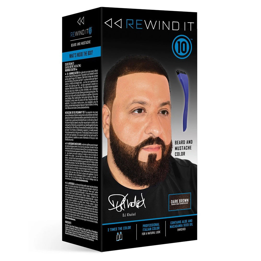 Rewind It Dark Brown 10 Beard and Mustache Color for Natural Look 1Ea ...
