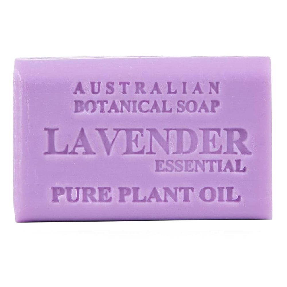 Australian Botanical Bar Soap Lavender with Essential Oil for Calming Cleansing and Nourishing Skin 6.6Oz (187g)