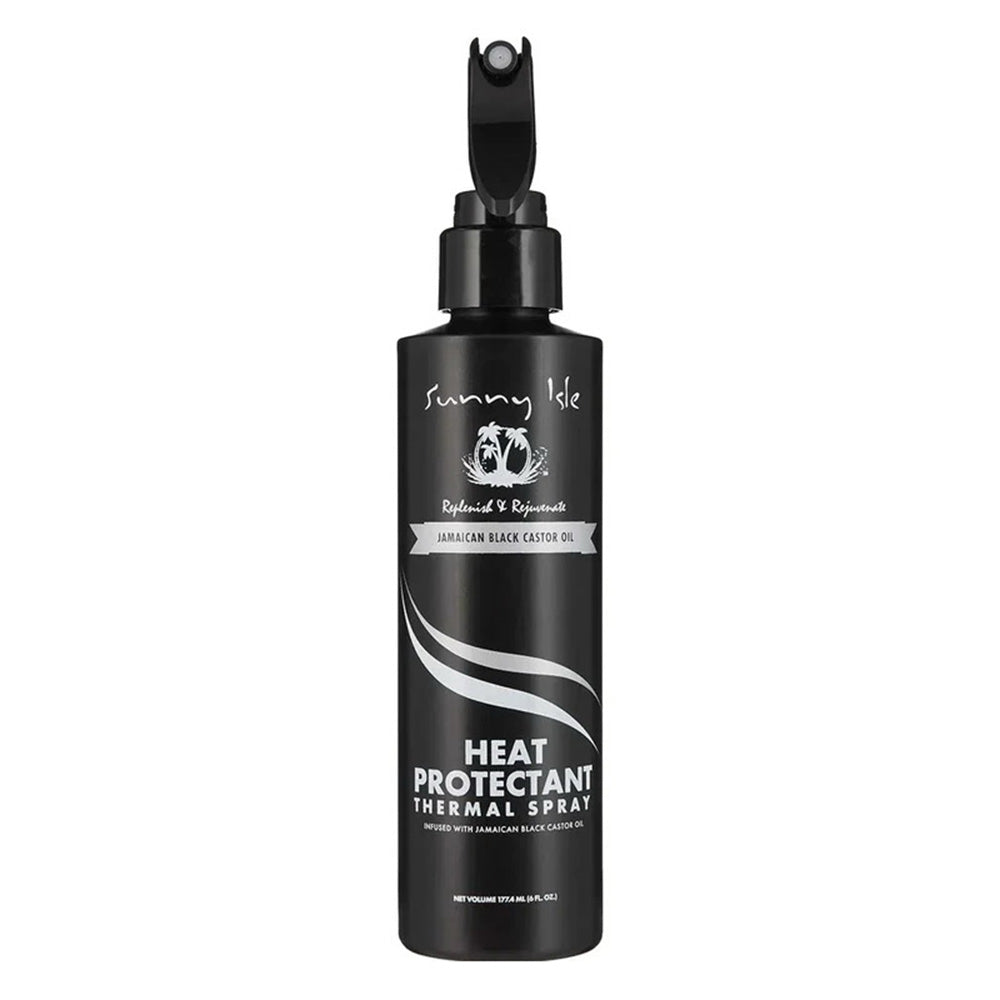 Sunny Isle Heat Protectant Thermal Spray with Jamaican Black Castor Oil 6Oz (177ml)