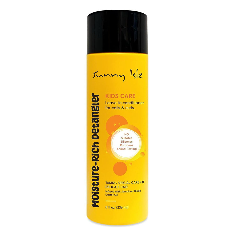 Sunny Isle Kids Care Moisture-Rich Leave-In Detangler for Children Coils, Waves, Curls 8Oz (236ml)