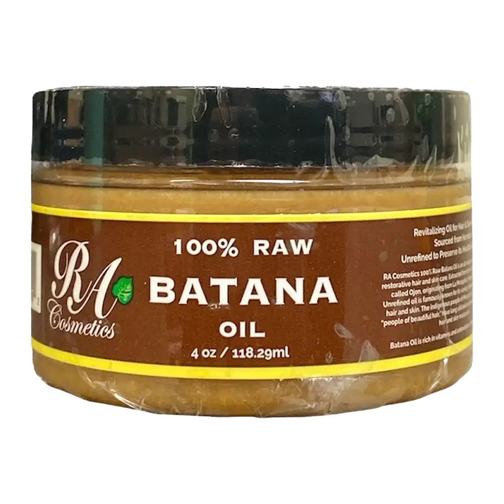 RA Cosmetics Batana Oil 100 Percent Raw Pure Deep Nourishing Hair and Scalp Oil 4Oz (118ml)