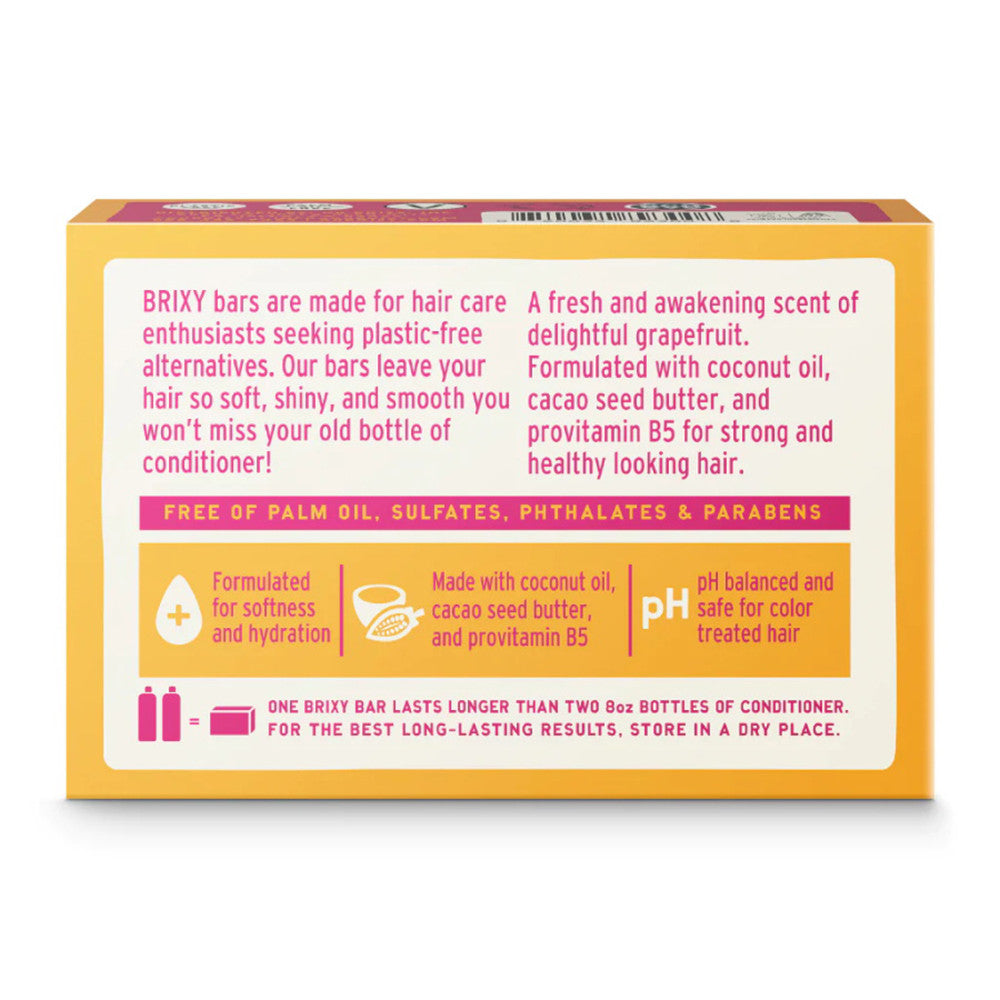Brixy Conditioner Bar for Hair, Citrus, 4 Oz