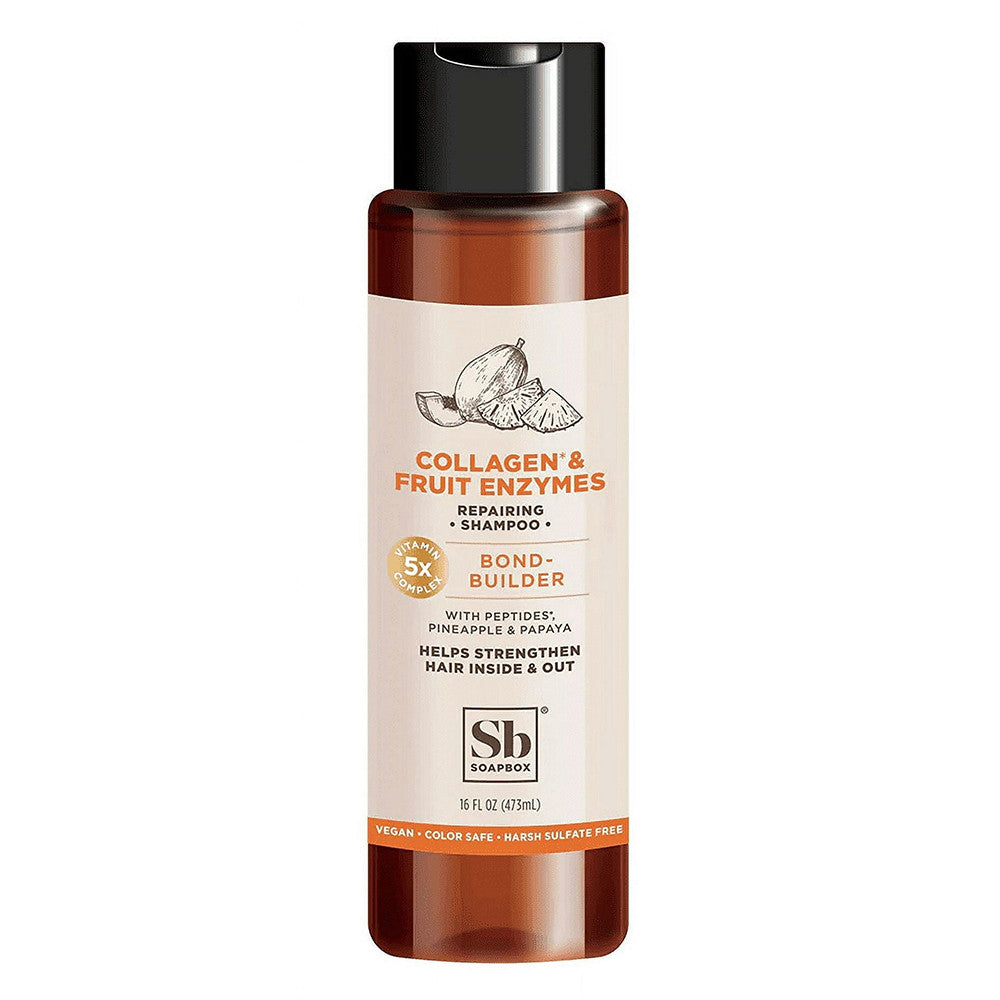 Soapbox Collagen and Fruit Enzymes Repairing Hair Shampoo, 16 Oz