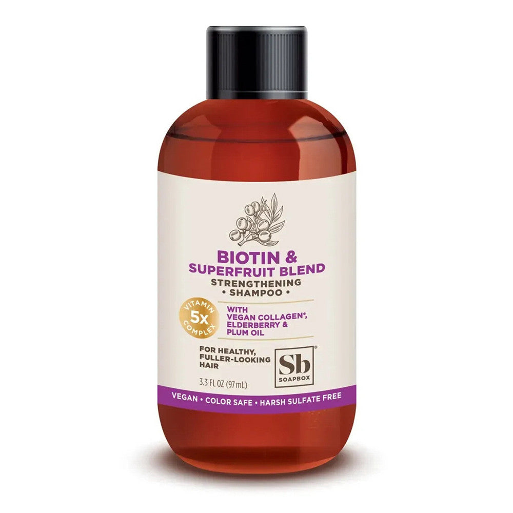 Biotin and Superfruit Blend Strengthening Shampoo, 3.3 Oz
