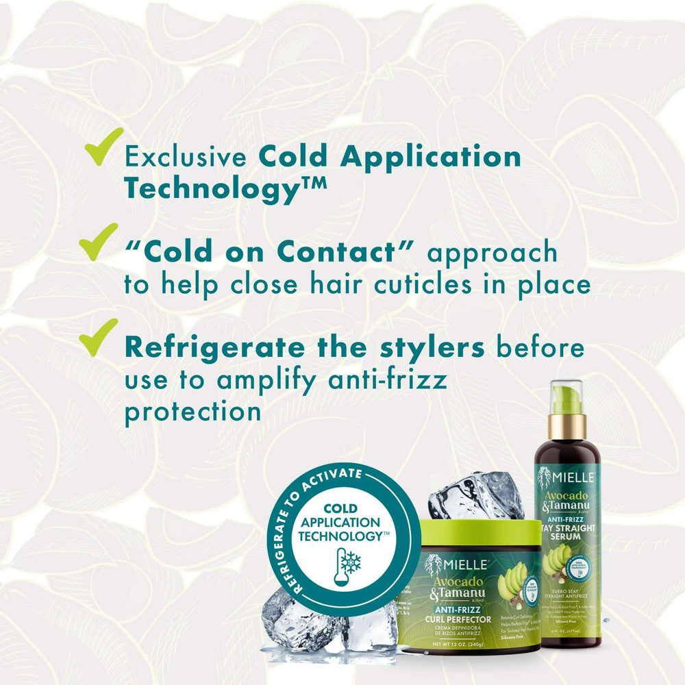 Mielle Avocado and Tamanu Anti Frizz Slip and Seal Leave In Conditioner, 8 Oz